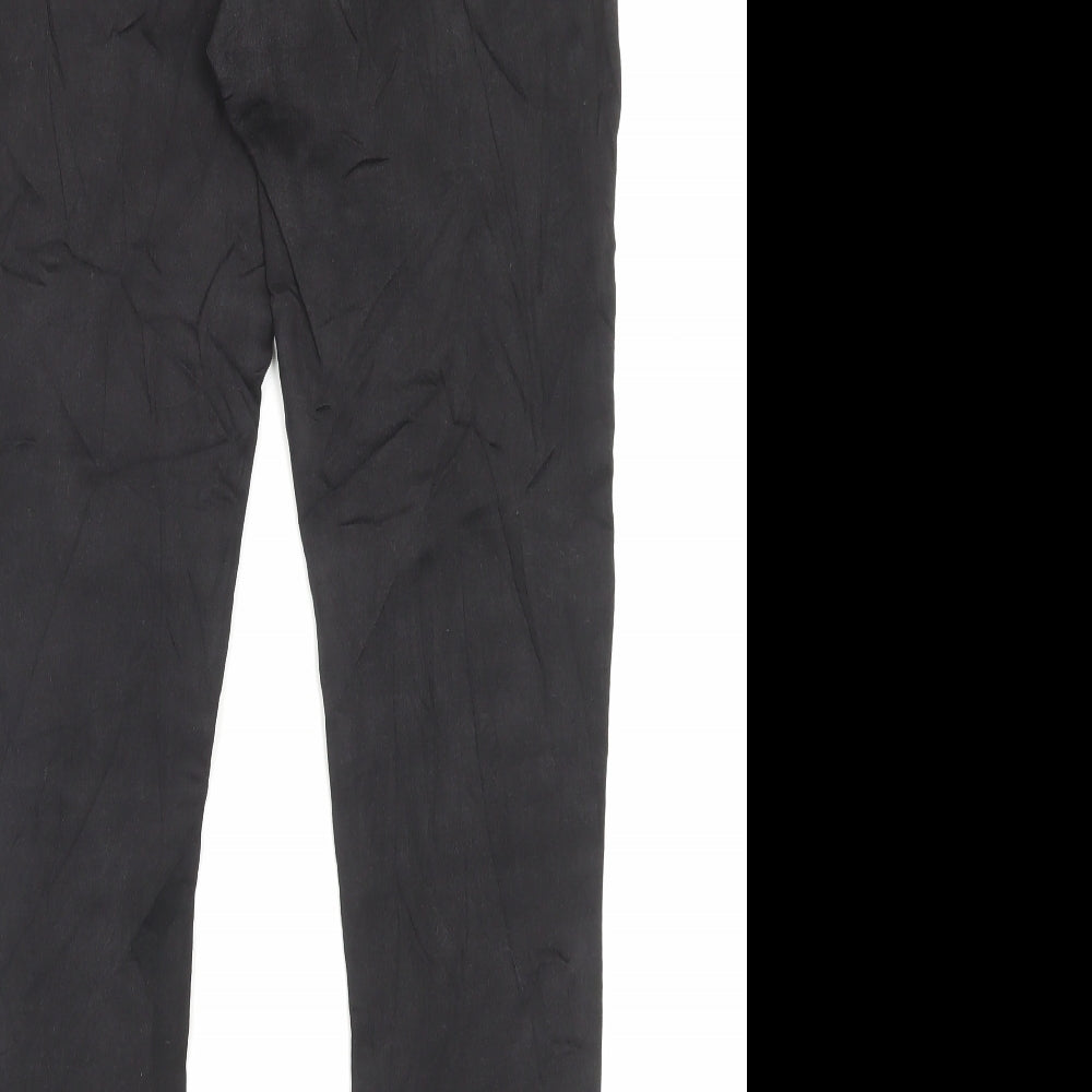 Marks & Spencer Womens Black Cotton Skinny Jeans Size 12 L30 in Regular Button