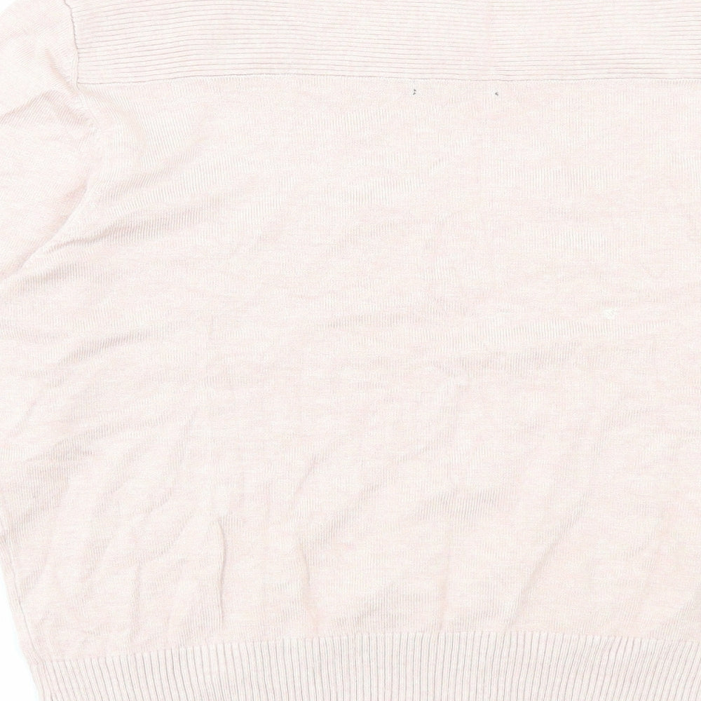 Roman Womens Pink Boat Neck Viscose Pullover Jumper Size 18