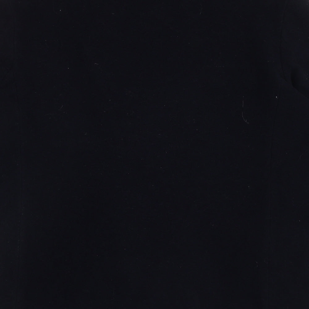 Preworn Womens Blue Pea Coat Coat Size 16 Button