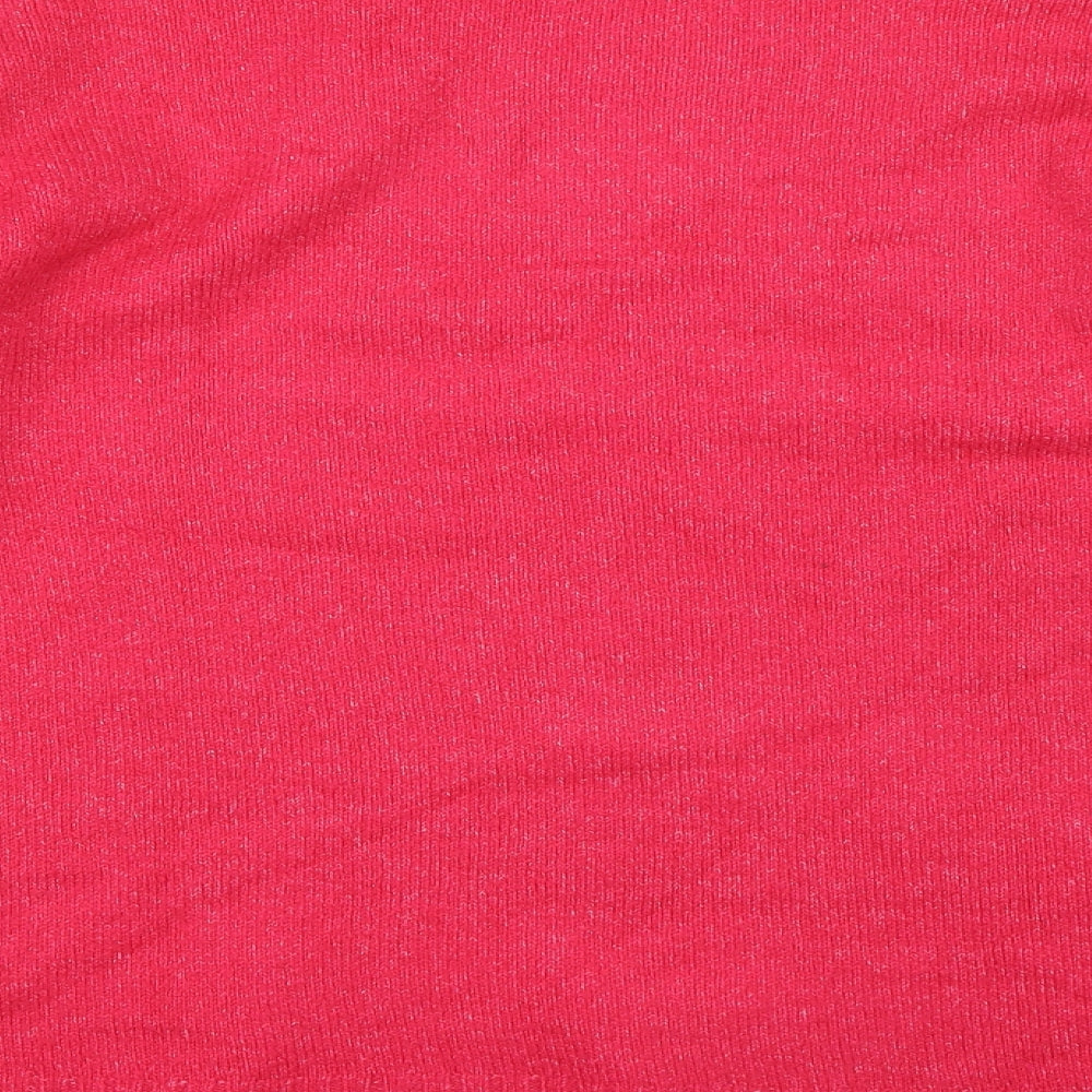 Marks & Spencer Womens Pink Round Neck Acrylic Pullover Jumper Size L