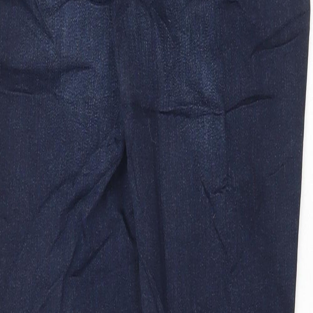 Marks & Spencer Womens Blue Cotton Skinny Jeans Size 8 L27 in Regular Button