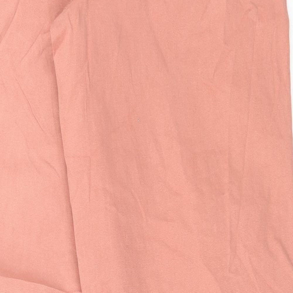 Marks & Spencer Womens Pink Cotton Tapered Jeans Size 8 L31 in Regular Button