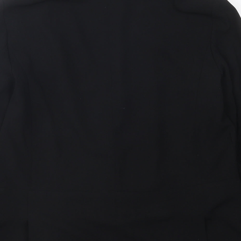 New Look Womens Black Jacket Blazer Size 10 Button