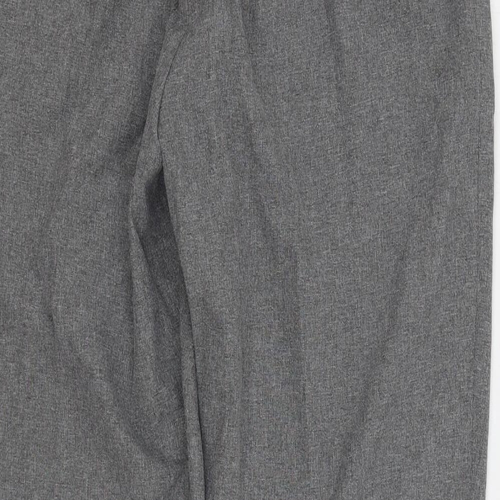 Mia Moda Womens Grey Polyester Trousers Size 18 L27 in Regular