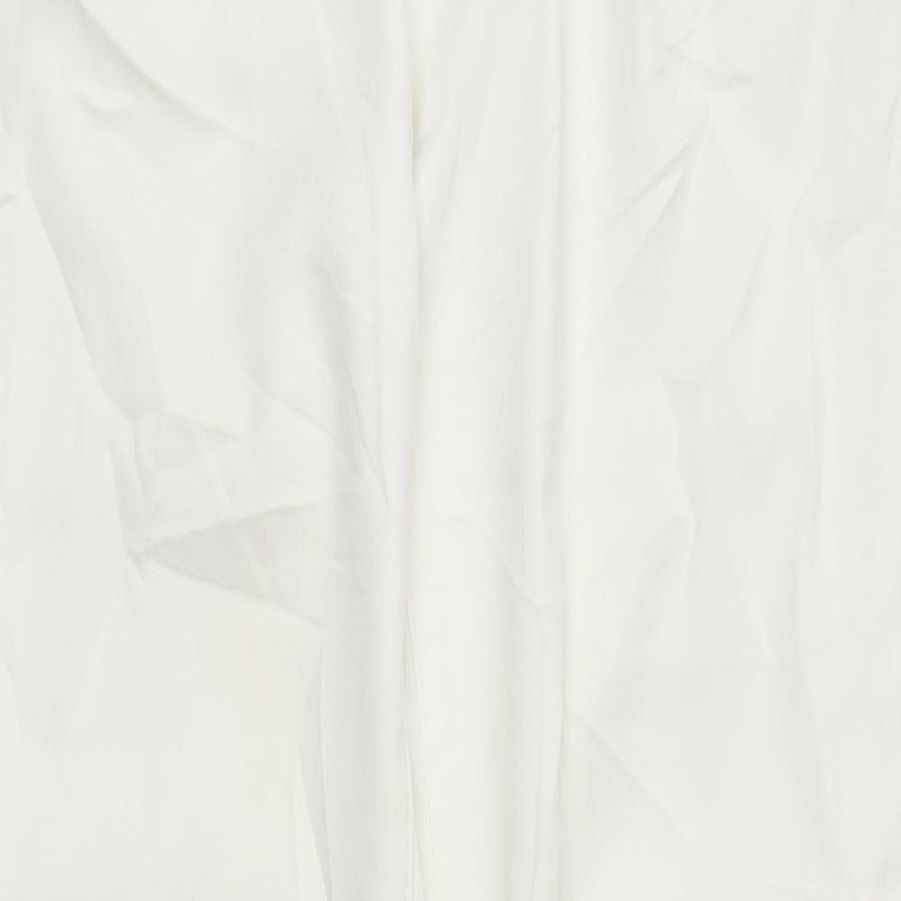 Yes Yes Womens White Cotton Skinny Jeans Size 10 L27 in Regular Zip