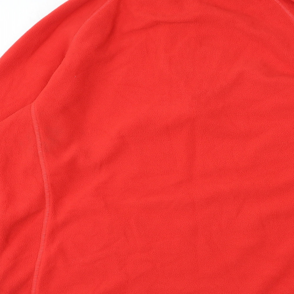 Preworn Womens Red High Neck Polyester Pullover Jumper Size 14