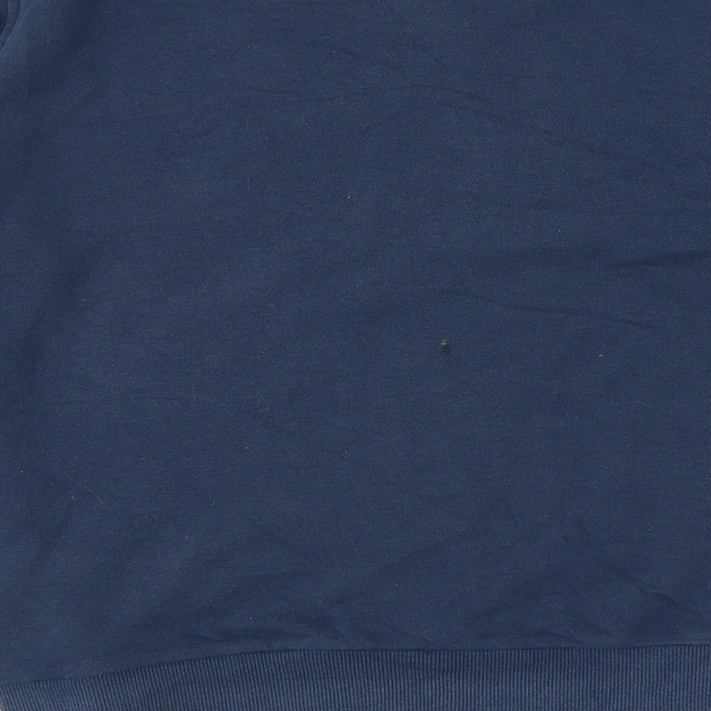 Marks & Spencer Womens Blue Cotton Pullover Sweatshirt Size 8 Pullover - Cat Detail