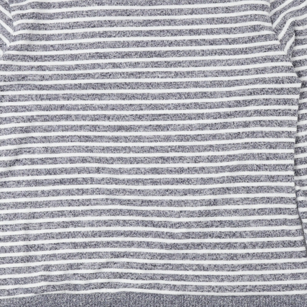 Love to Lounge Womens Blue Round Neck Striped Polyester Pullover Jumper Size XS - Future Dreamer