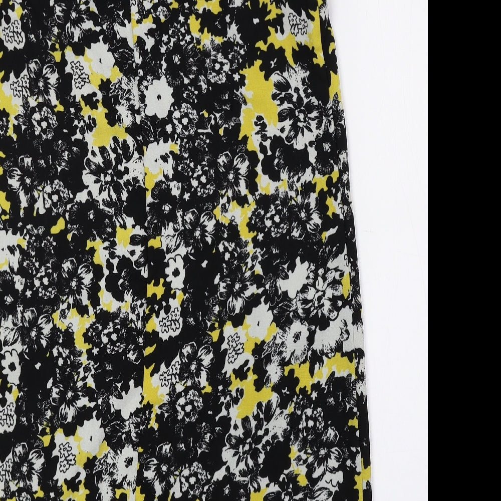 Atmosphere Womens Multicoloured Floral Polyester Shift Size 12 Boat Neck Zip