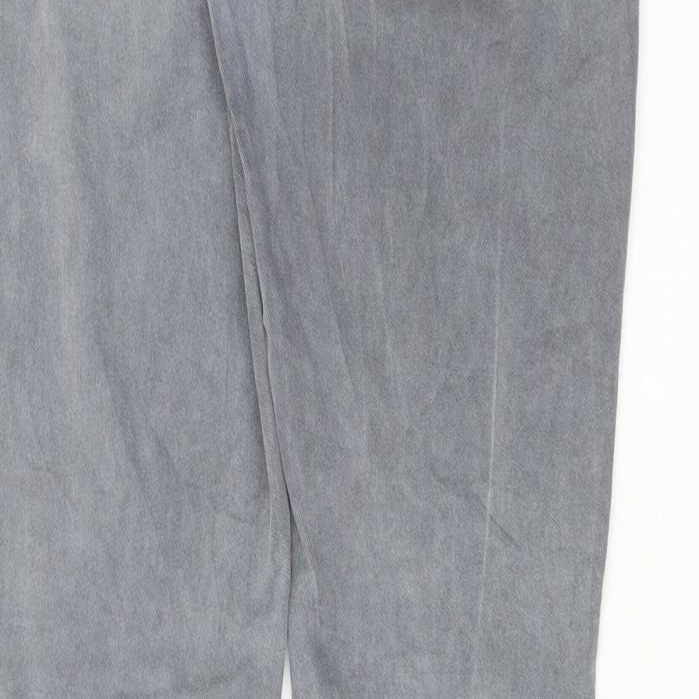 Preworn Womens Grey Cotton Skinny Jeans Size 10 L33 in Regular Button