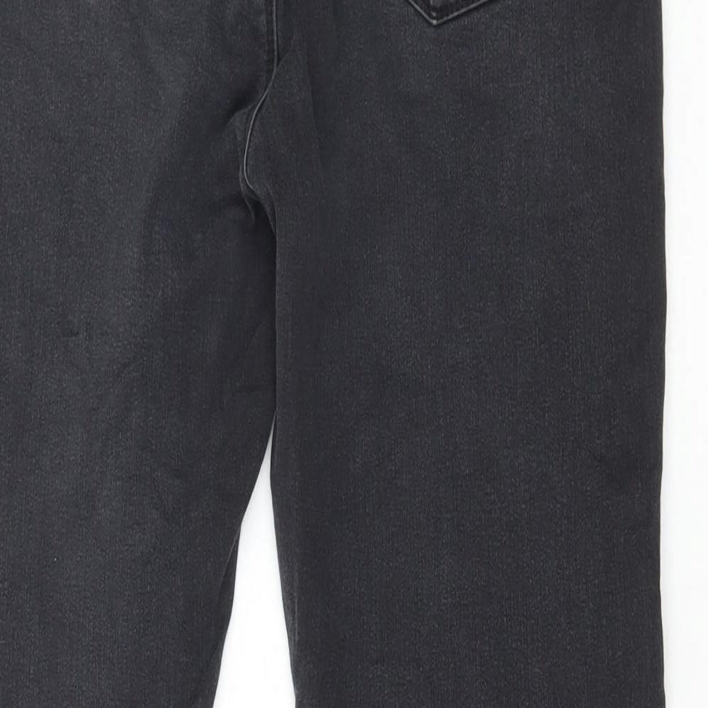 paper & stitch Mens Grey Cotton Skinny Jeans Size 32 in L30 in Regular Button