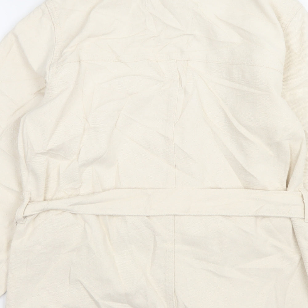Marks & Spencer Womens Beige Jacket Size 6 Button