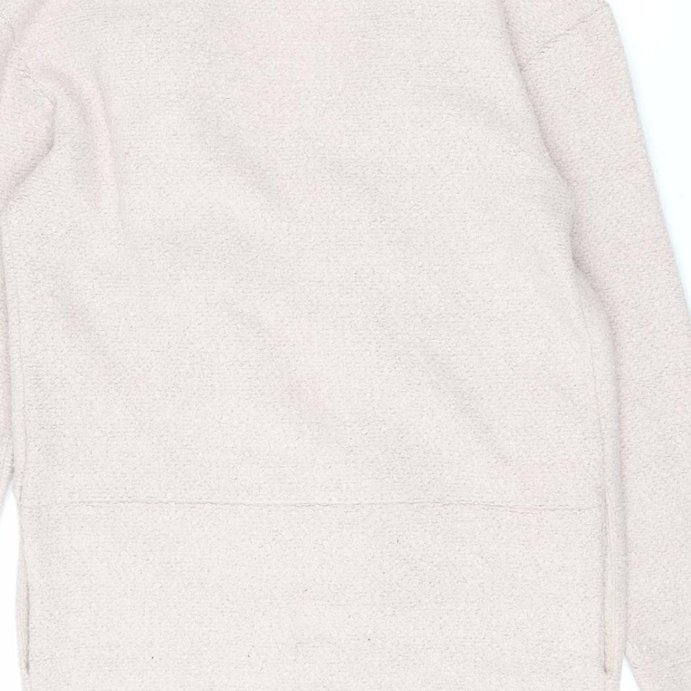 Marks & Spencer Womens Pink Overcoat Coat Size 10 Tie