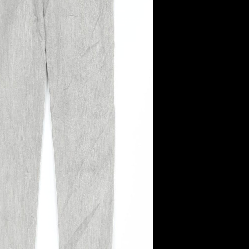 Marks & Spencer Womens Grey Cotton Skinny Jeans Size 6 L28 in Regular Button