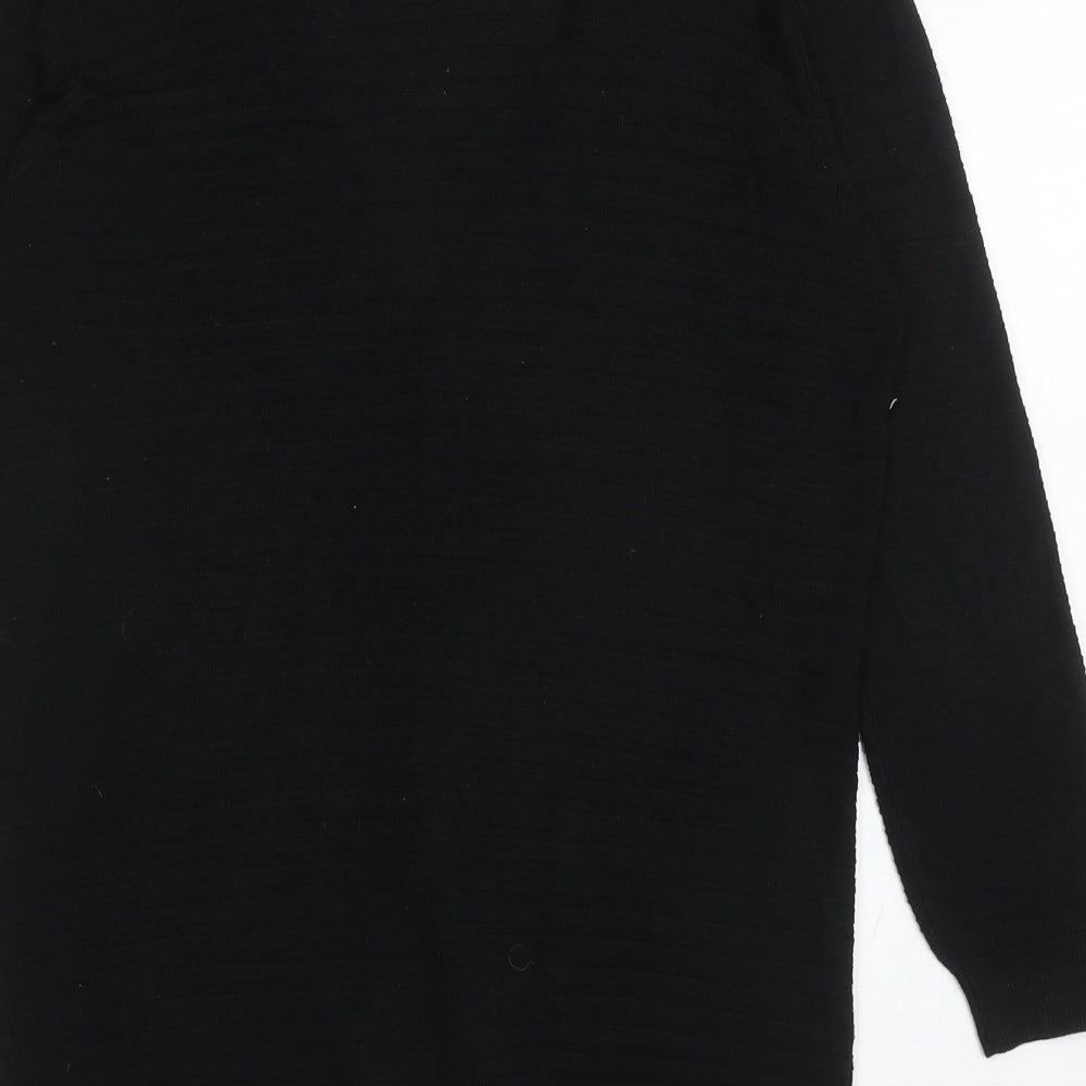 Select Womens Black V-Neck Viscose Cardigan Jumper Size M