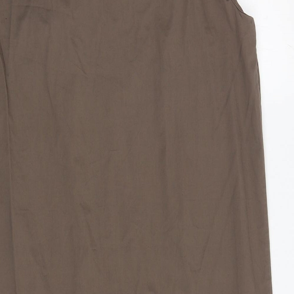 Gap Womens Brown Cotton Sheath Size M Round Neck Pullover