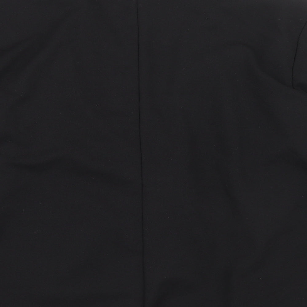 SHIEN Womens Black V-Neck Polyester Cardigan Jumper Size 14