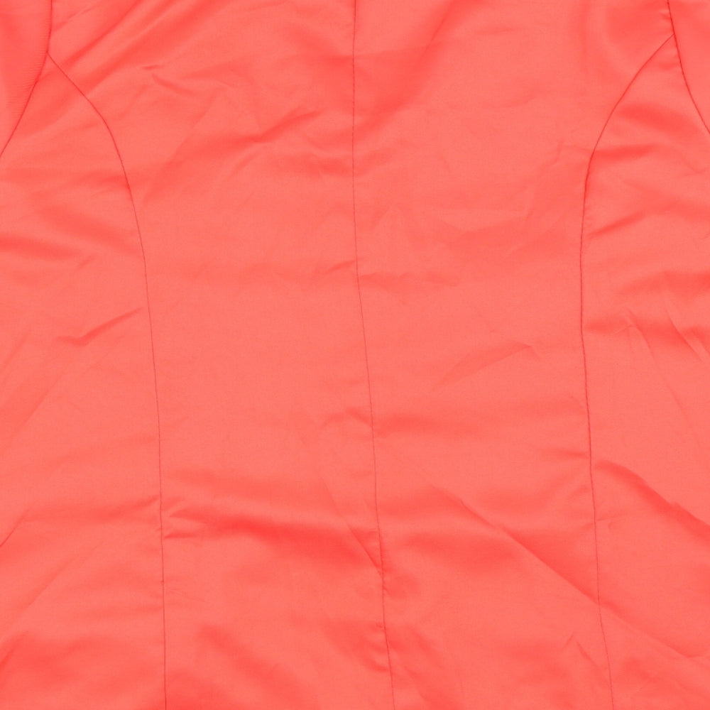 Preworn Womens Red Jacket Size XL Tie