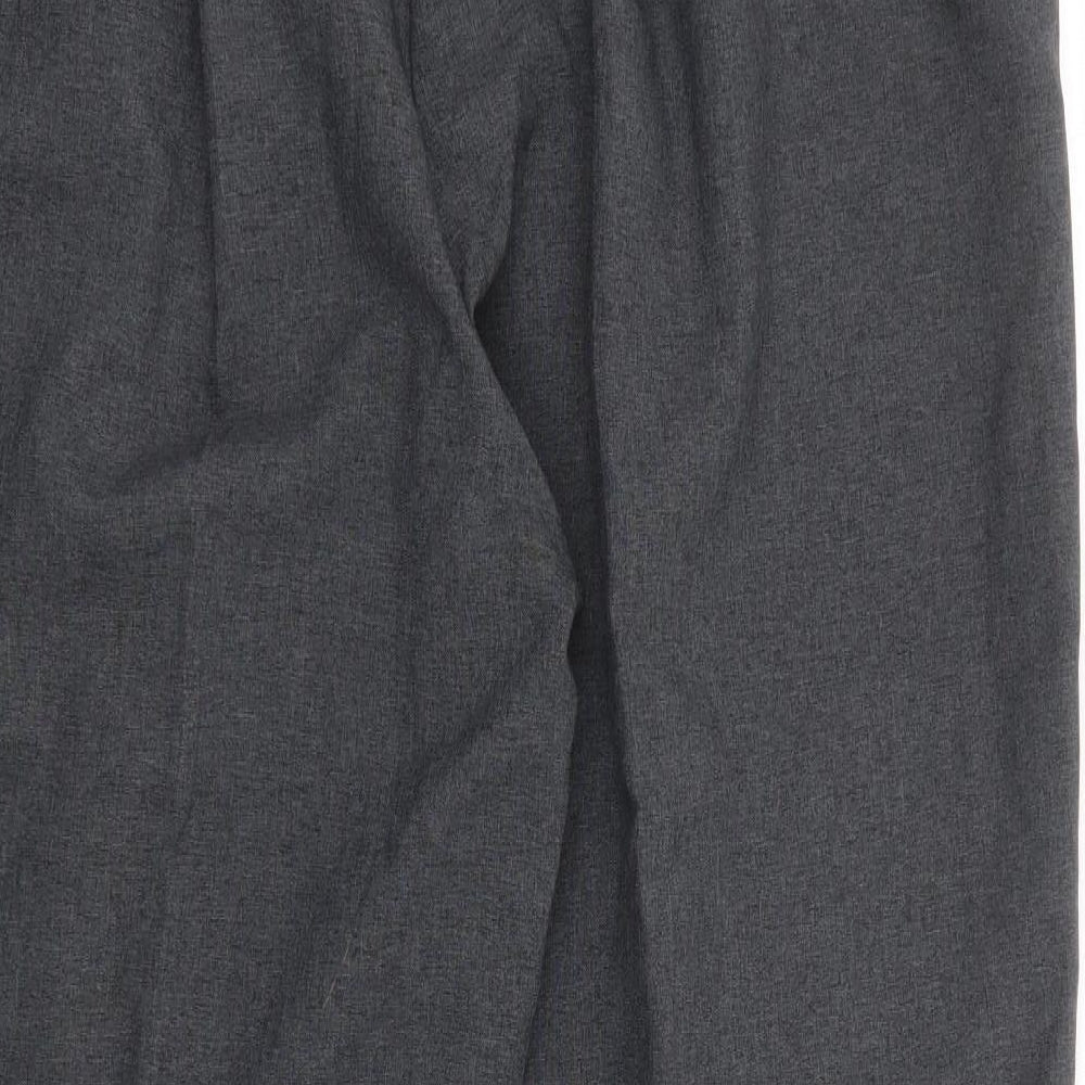 Mia Moda Womens Grey Polyester Trousers Size 20 L27 in Regular