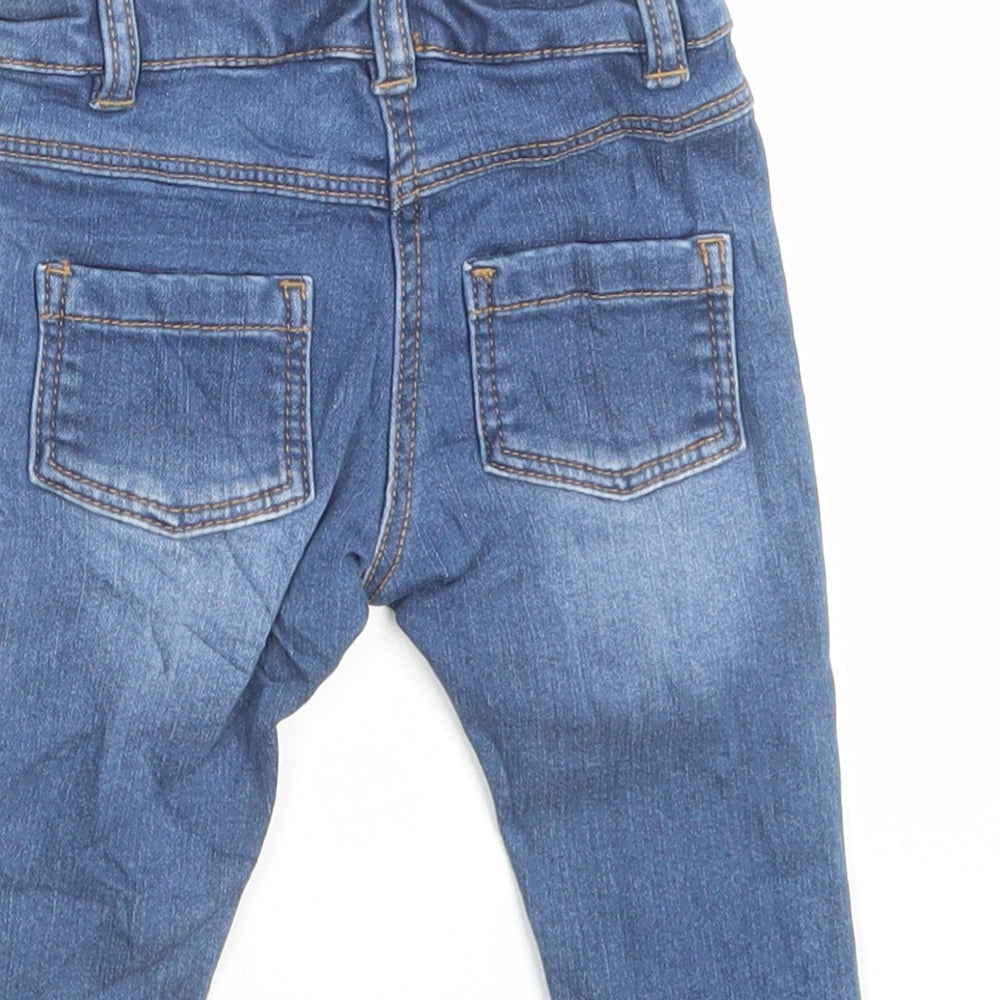 Marks & Spencer Girls Blue Coir Capri Jeans Size 3-6 Months Pullover