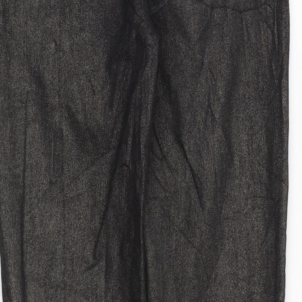Next Womens Black Cotton Skinny Jeans Size 10 L26 in Regular Zip
