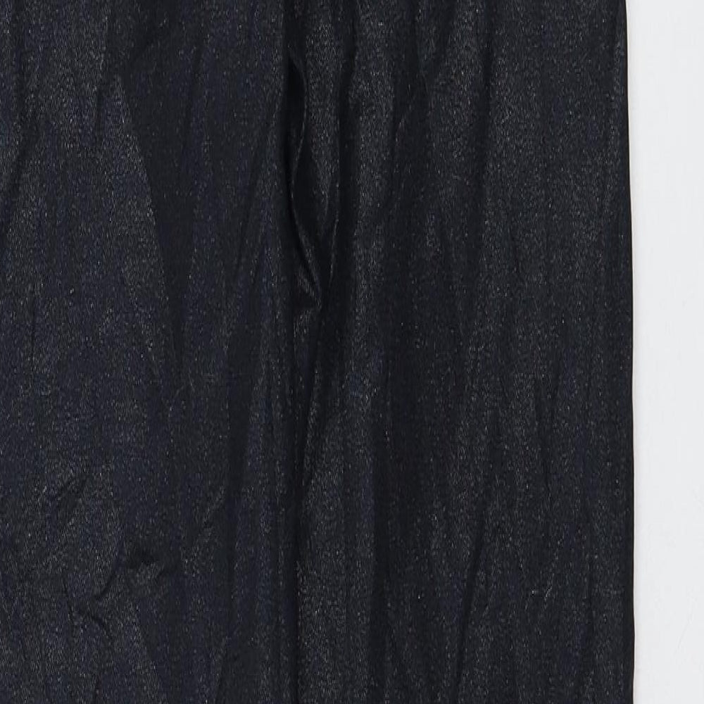 Marks & Spencer Womens Black Viscose Skinny Jeans Size 8 L28 in Regular Zip