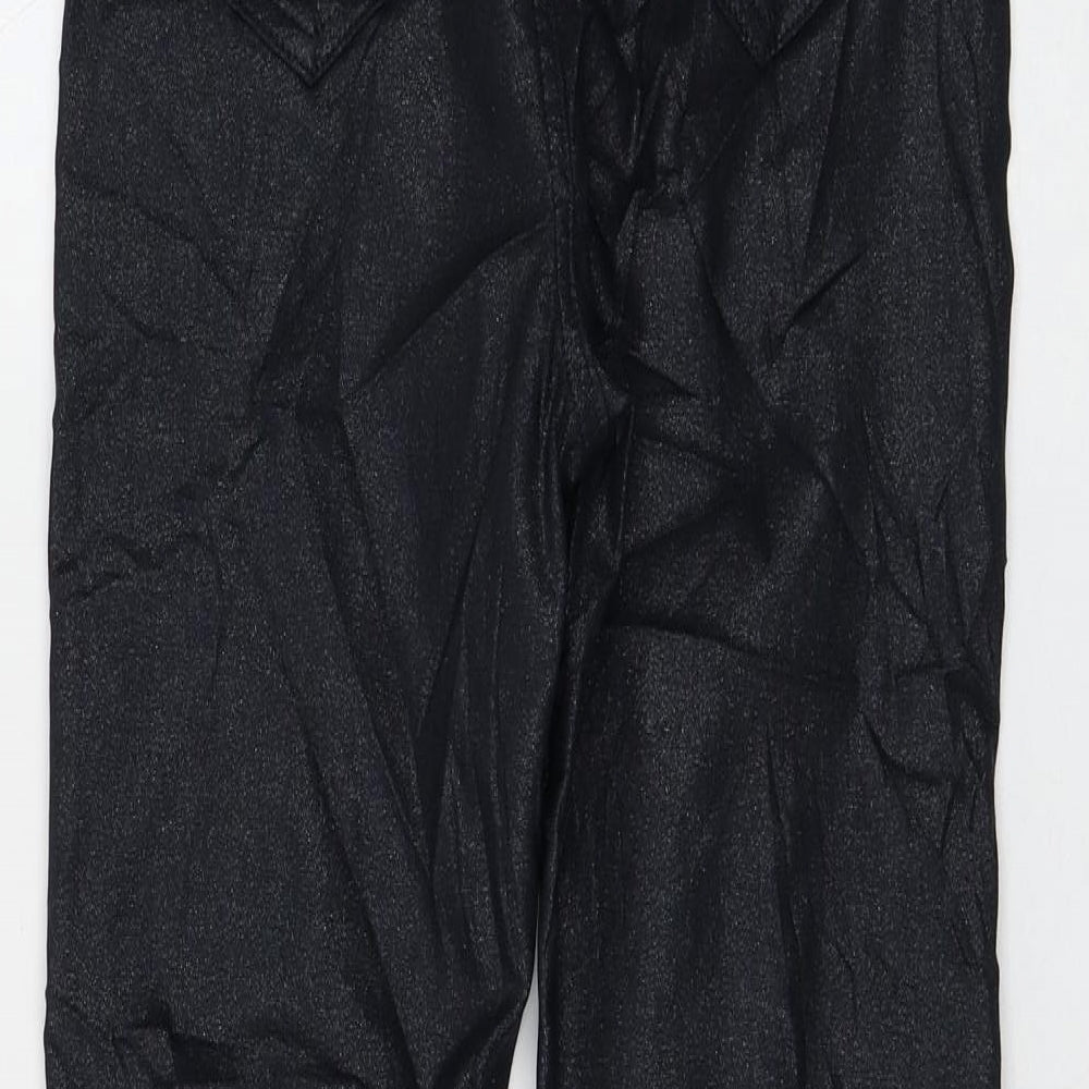 Marks & Spencer Womens Black Viscose Skinny Jeans Size 8 L27 in Regular Zip
