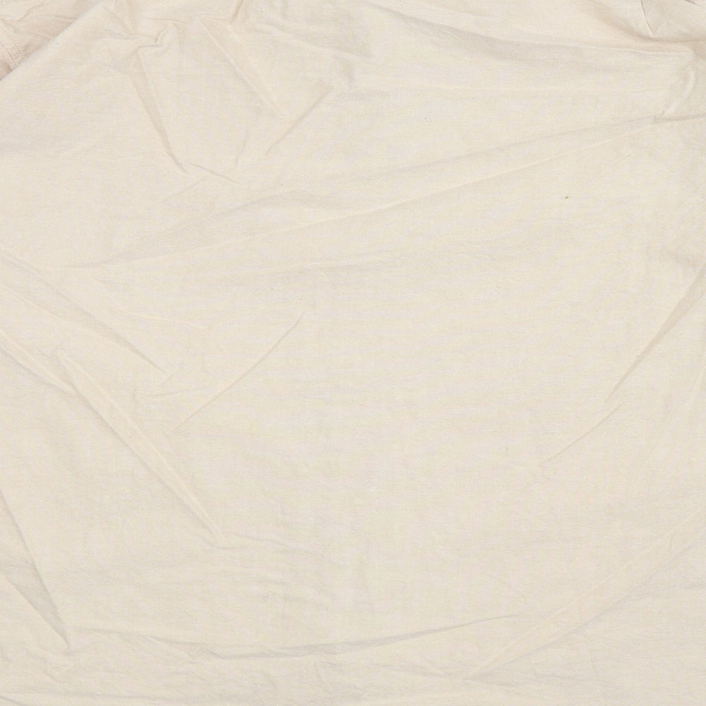 Greenwoods Womens Beige Cotton Basic Button-Up Size XL Collared