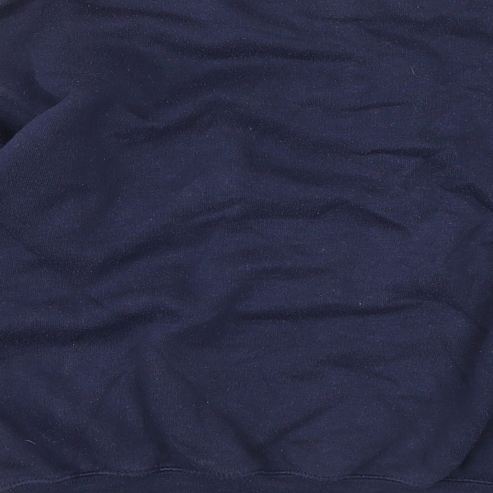 Bright Future Boys Blue Polyester Pullover Sweatshirt Size 12 Years Button - Ship