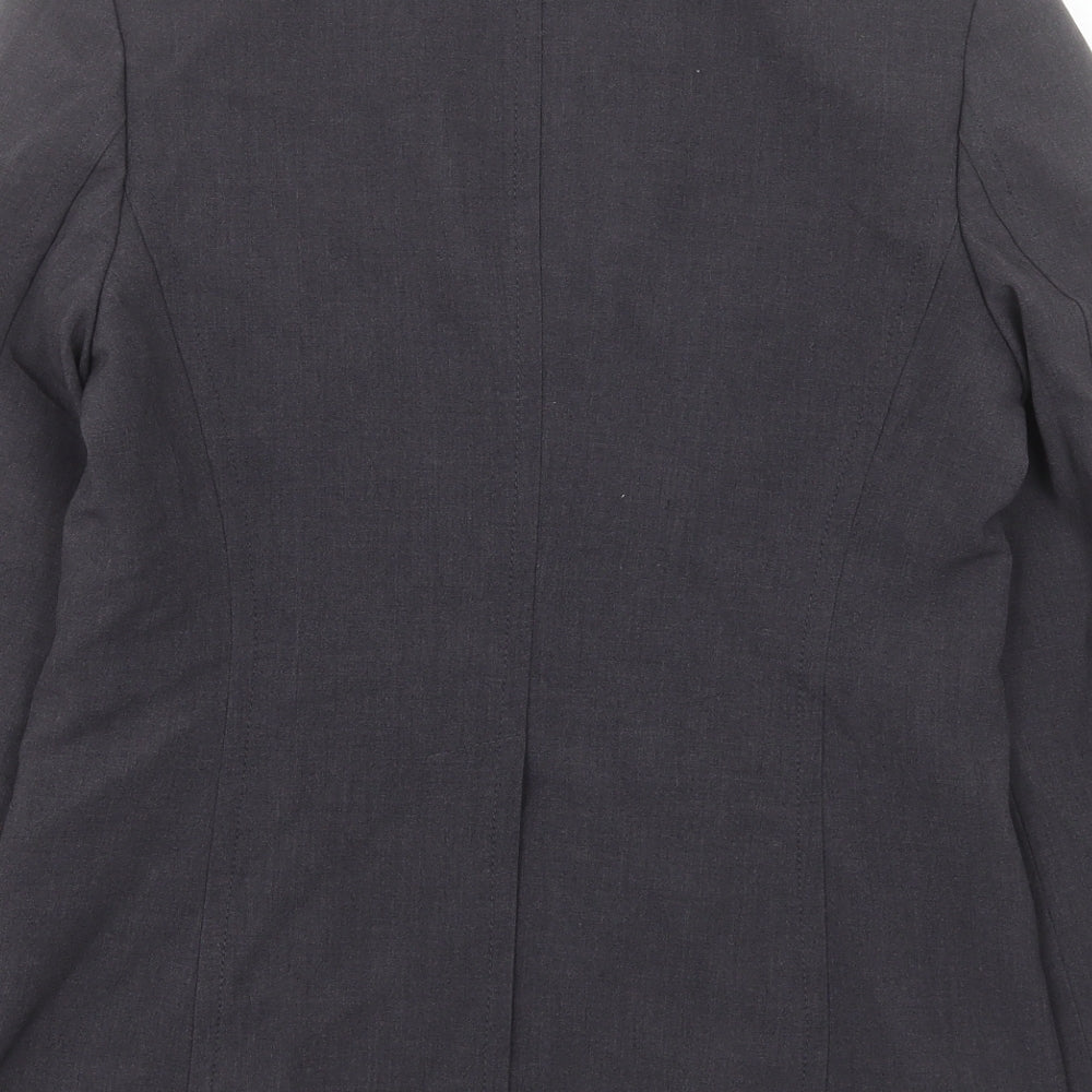 Per Una Womens Grey Jacket Blazer Size 10 Button