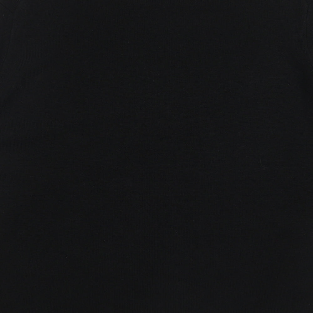Marks & Spencer Womens Black Round Neck Acrylic Pullover Jumper Size 12