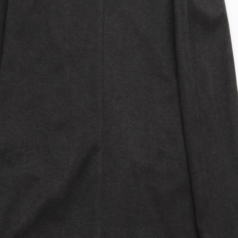 WULI : LUU Womens Grey Overcoat Blazer Size 8 Button