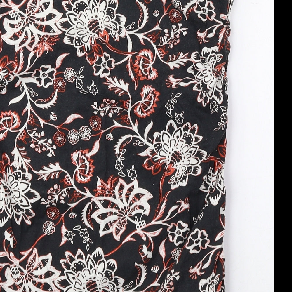 Dorothy Perkins Womens Multicoloured Floral 100% Cotton Basic Blouse Size 12 Off the Shoulder