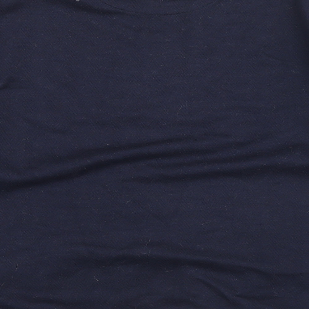 Easy Mens Blue Polyester Pullover Sweatshirt Size L