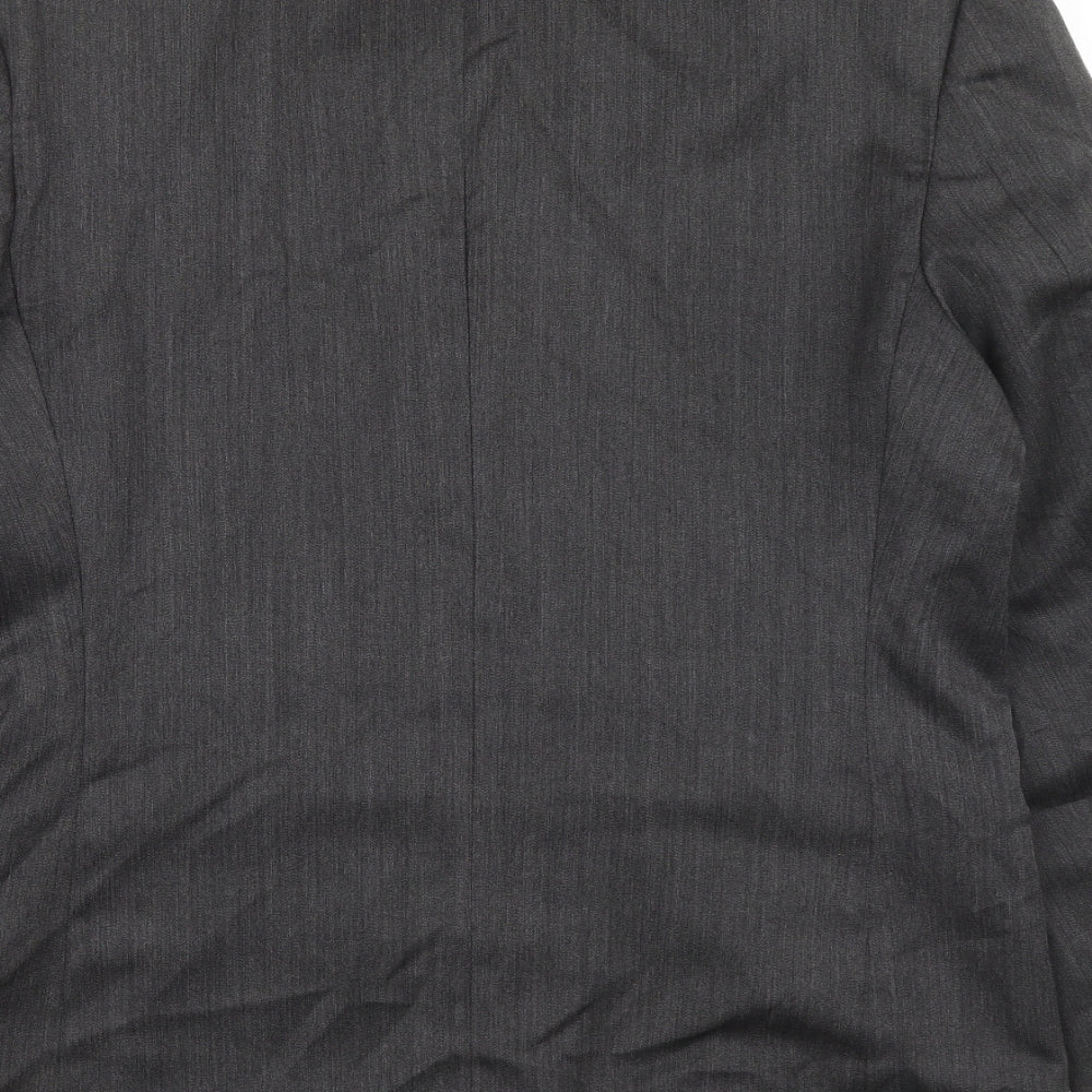 Burton Mens Grey Jacket Blazer Size 40 Button