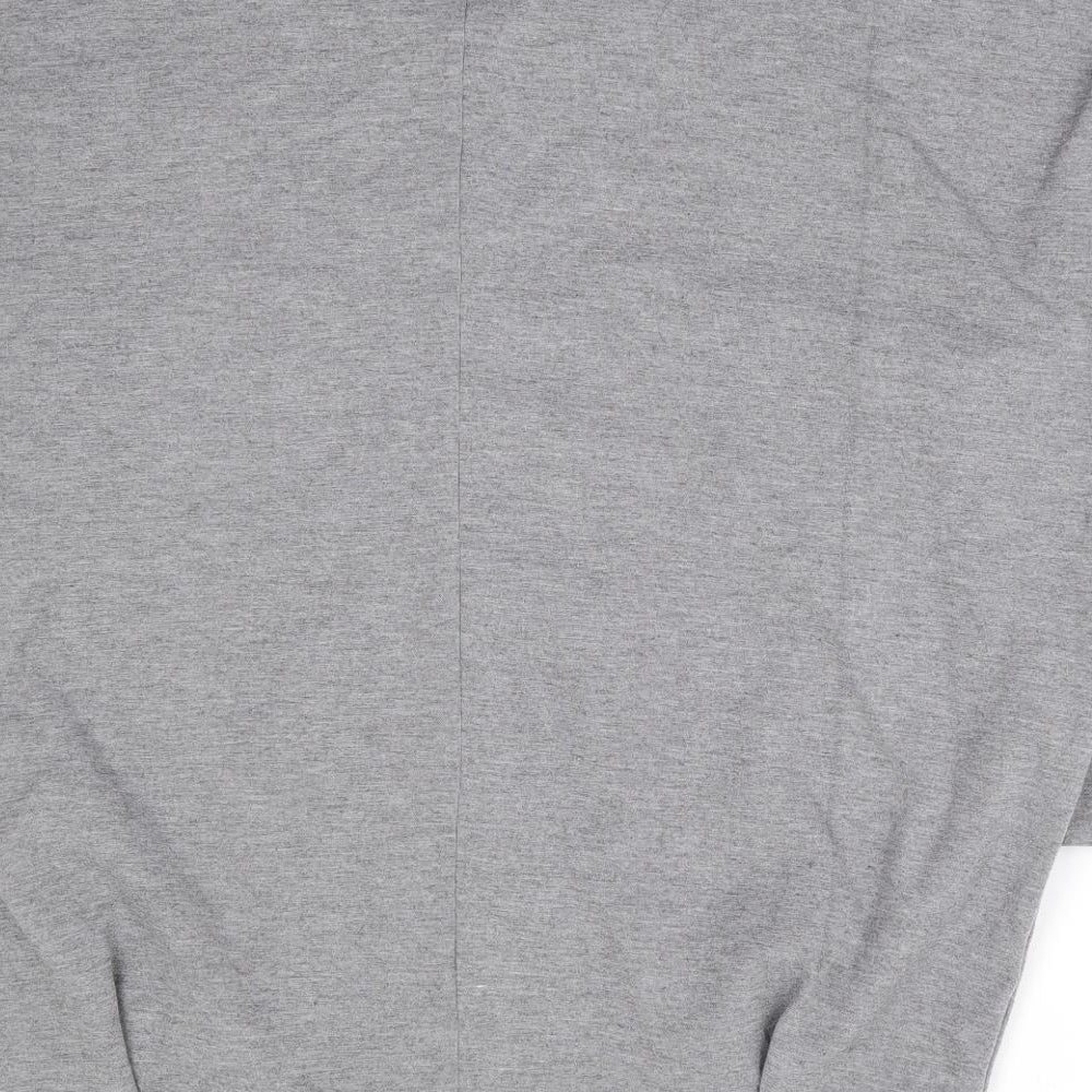 TU Womens Grey Polyester Pullover Sweatshirt Size 16 Pullover - Drop Shoulder Batwing