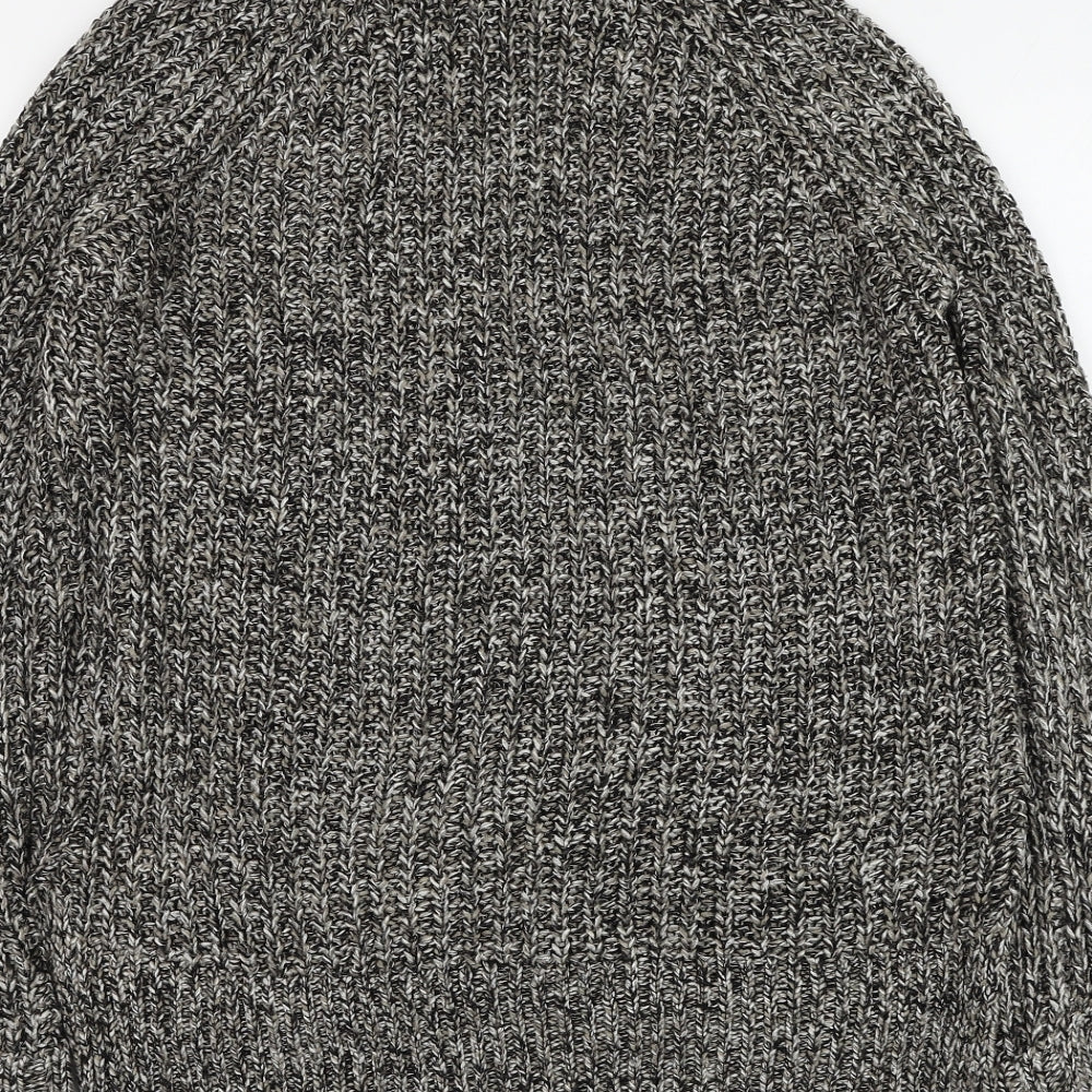 Topshop Womens Grey Roll Neck Acrylic Pullover Jumper Size 8