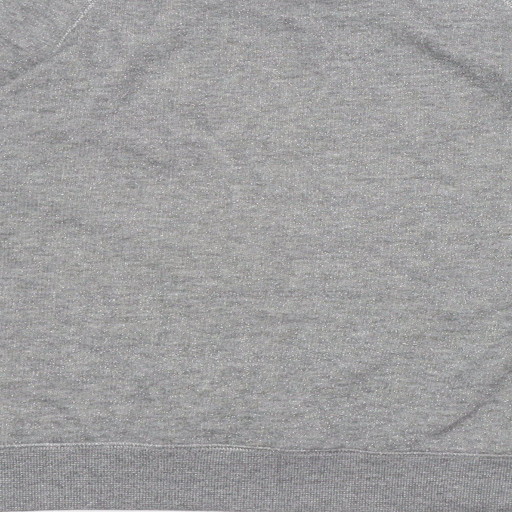Papaya Womens Grey Round Neck Cotton Pullover Jumper Size 16 - Seasonal