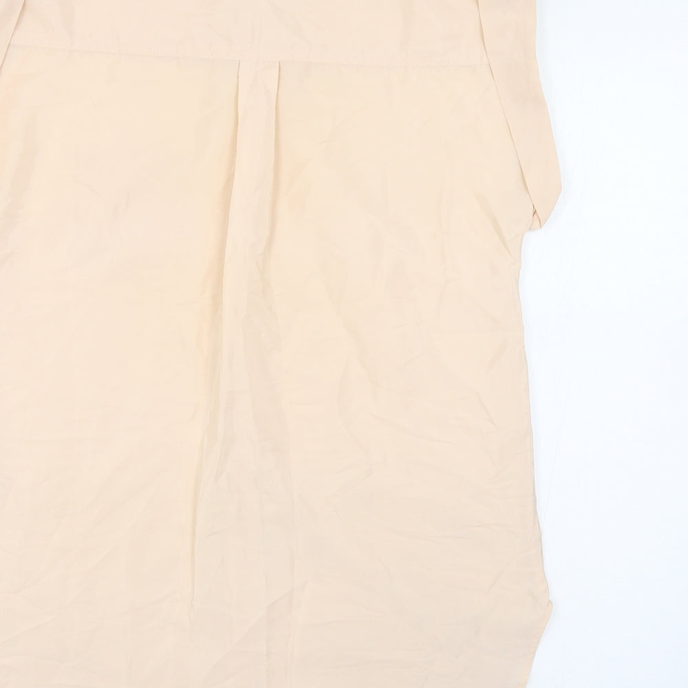 Dorothy Perkins Womens Pink Polyester Basic Button-Up Size 8 Collared