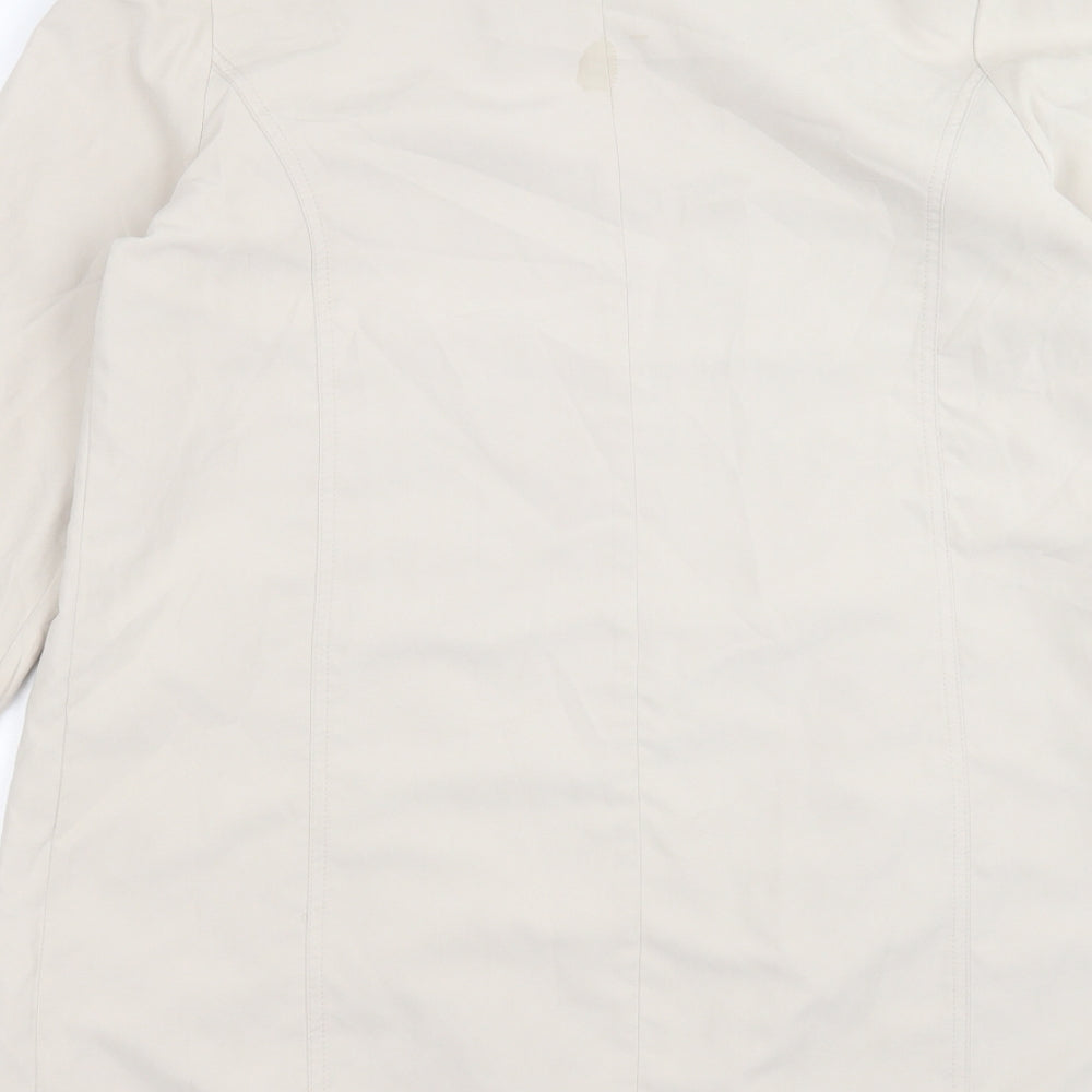 Debenhams Womens Ivory Jacket Size 12 Button