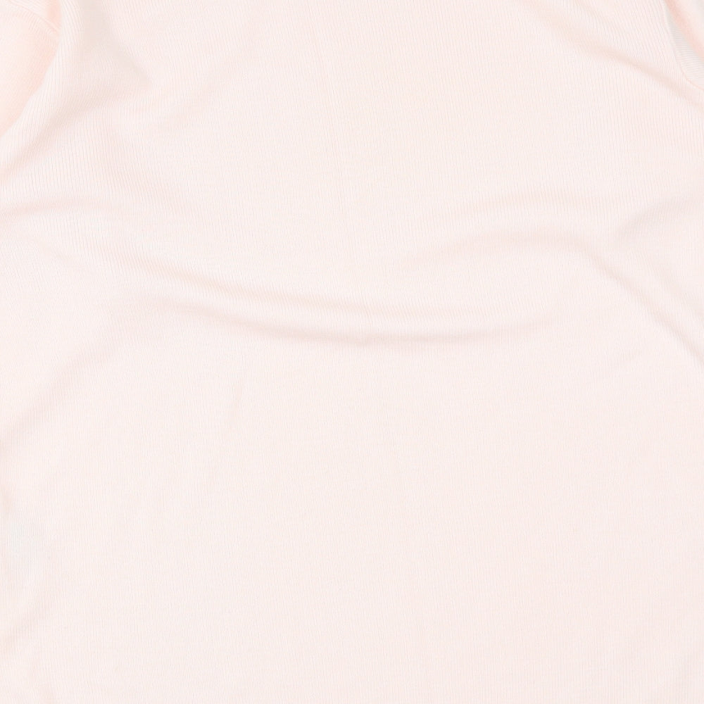 Marks & Spencer Womens Pink Round Neck Acrylic Pullover Jumper Size 10