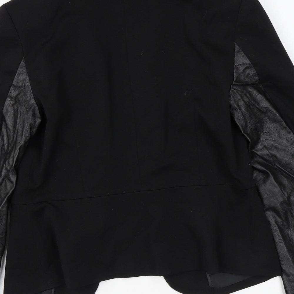 H&M Womens Black Jacket Blazer Size 10