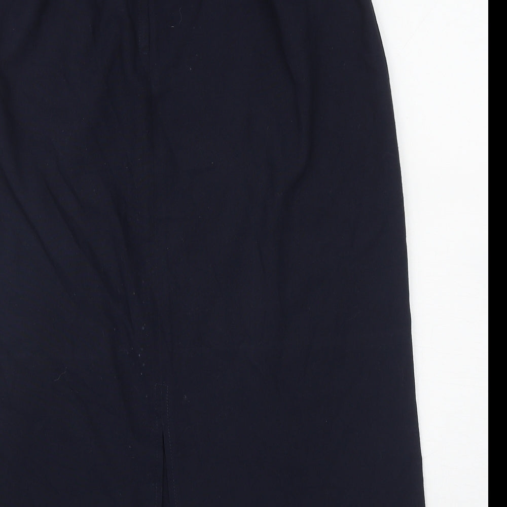 OPS Womens Blue Polyester Maxi Skirt Size 14 Zip