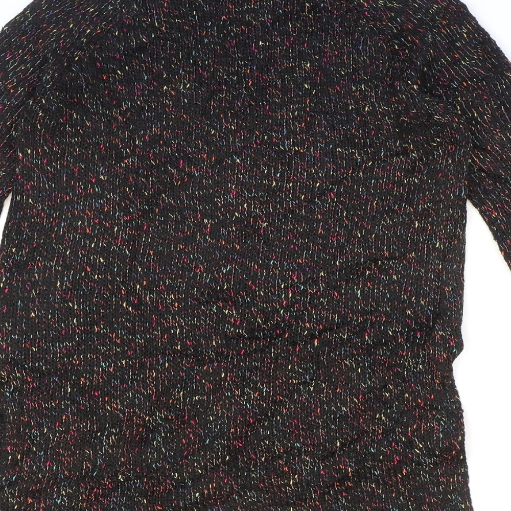 FB Sister Womens Multicoloured Roll Neck Polyacrylate Fibre Pullover Jumper Size 8