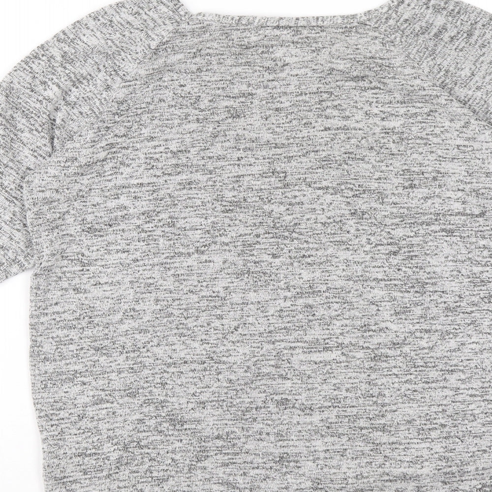 Select Womens Grey Boat Neck Viscose Pullover Jumper Size 12