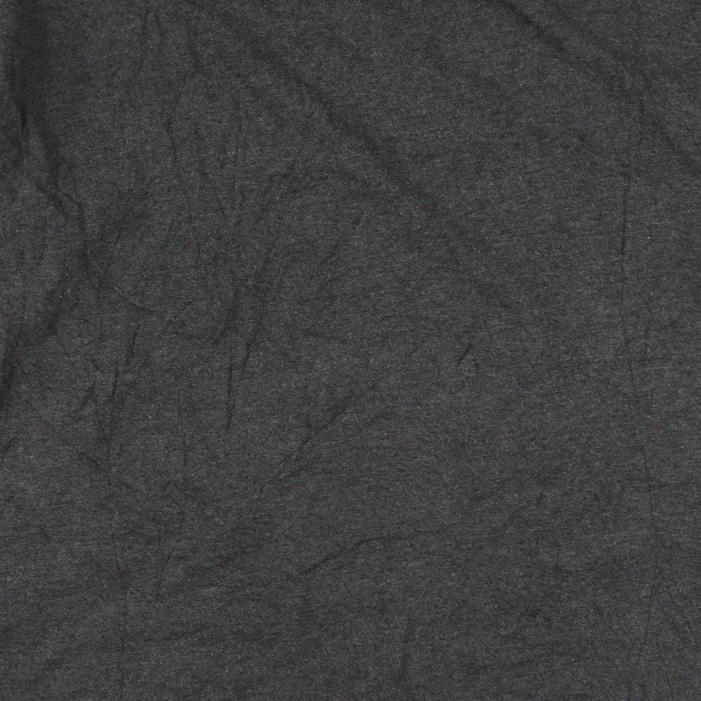 Easy Mens Grey Cotton Pullover Sweatshirt Size L - Colour Block