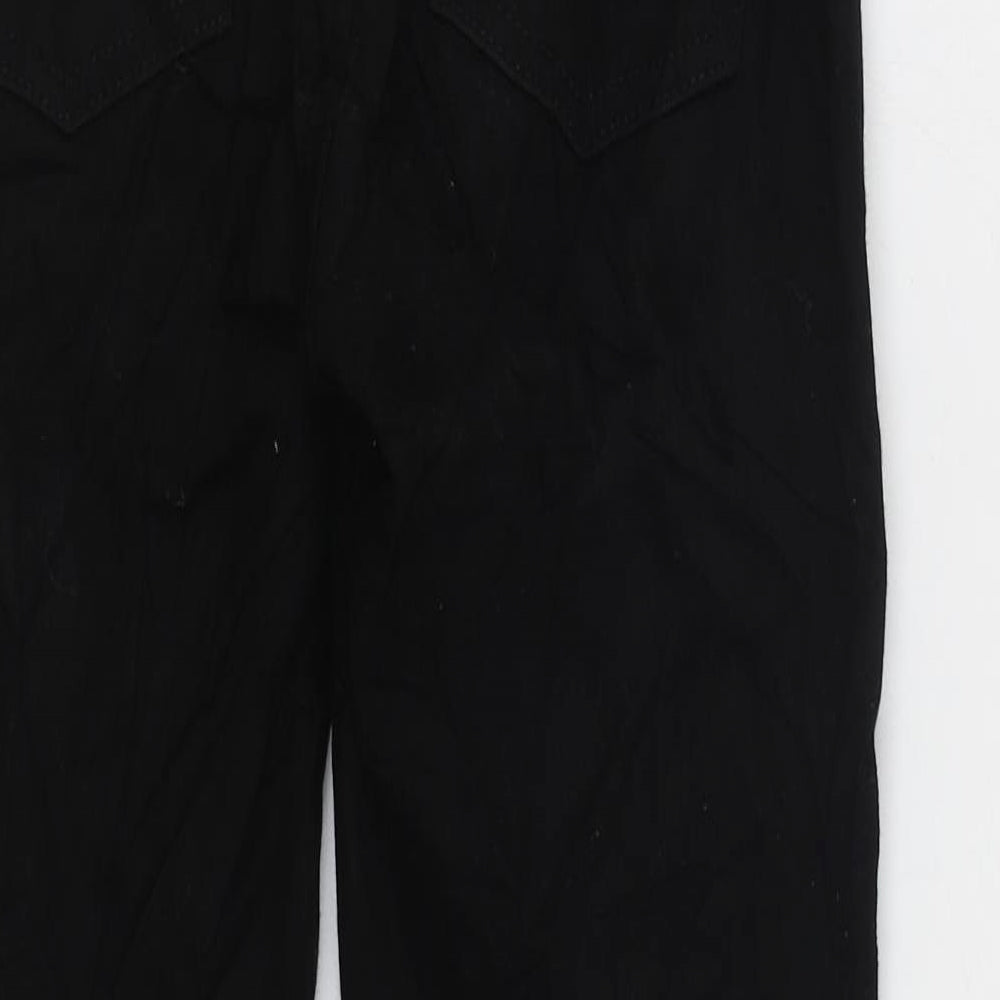 Womens Black Cotton Skinny Jeans Size 8 L27 in Regular Zip
