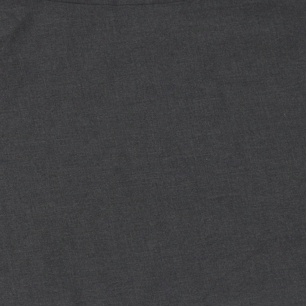 Marks & Spencer Womens Grey Polyester Skater Skirt Size 32 in Zip