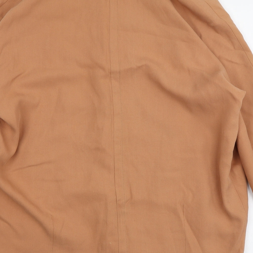 Zara Womens Beige Jacket Size XS Hook & Eye