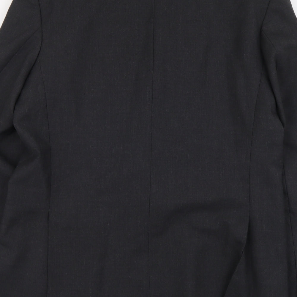 James Barry Mens Grey Polyester Jacket Suit Jacket Size L